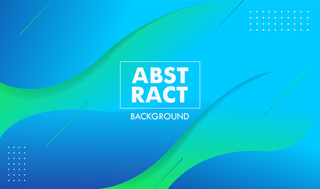 Abstract Blue Green Elegant Concept Geometric Vector Backgroundのイラスト素材