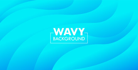 Abstract Blue Wavy Modern Colorful Backgroundのイラスト素材