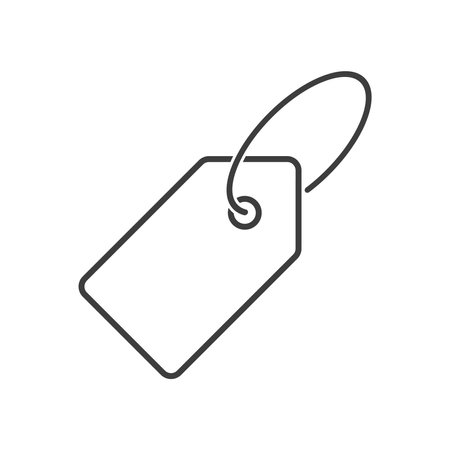 Price Tag Isolated Line Icon Vector Illustrationのイラスト素材