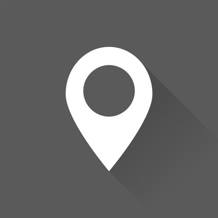 Map Location Pointer Icon Isolated Vector Illustrationのイラスト素材