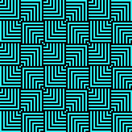 Blue Geometric Maze Shape Seamless Pattern Background Vector Illustrationのイラスト素材