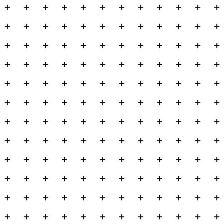 Plus Symbol Grid Repeat Pattern White Background Vector Illustrationのイラスト素材