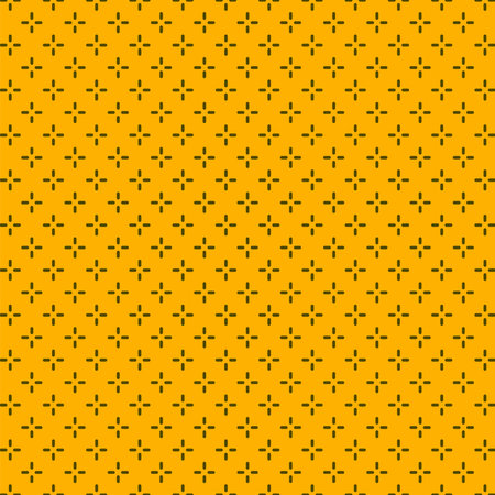 Crosshair Mark Geometric Yellow Pattern Background Vector Illustrationのイラスト素材