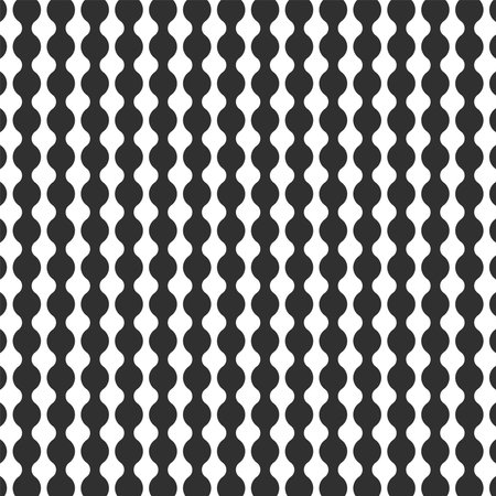 Round Stripe Monochrome Repeat Pattern Vector Illustrationのイラスト素材