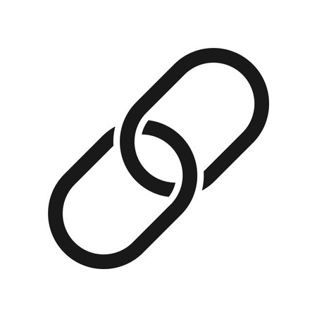 Link Chain Hyperlink Pin Icon Vector Illustrationのイラスト素材