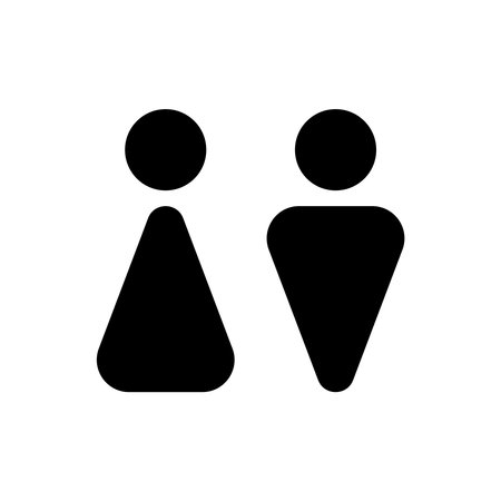 Male female symbol icons vector illustrationのイラスト素材