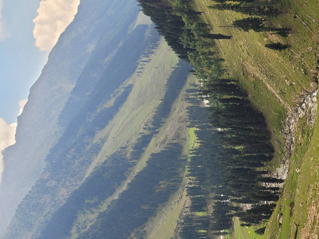 Alpine landscape in the Pyrenees, Huesca, Aragon, Spain.の写真素材