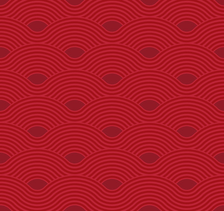 Abstract wave pattern. Red ripple background. Flat geometric design.の写真素材