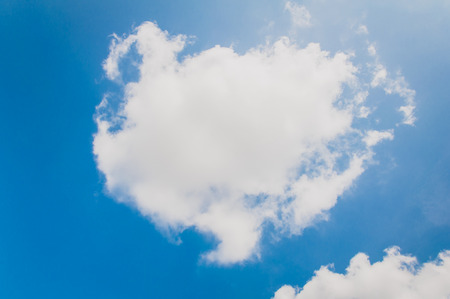 clouds in the blue skyの写真素材