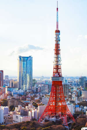 Japan - November 19, 2019 : Tokyo Tower, Landmark of Tokyo, located at central part of Tokyoのeditorial素材