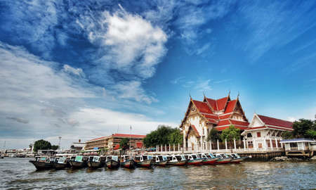 chaophraya riverの写真素材