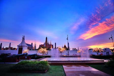 Fountain at Ministry of Defence Bangkok Thailandの写真素材