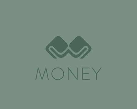 Wallet vector logo design. Money billfold payment logotype.のイラスト素材
