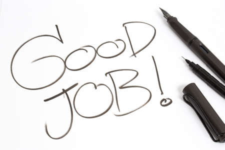Handwriting  Good Job  2の写真素材