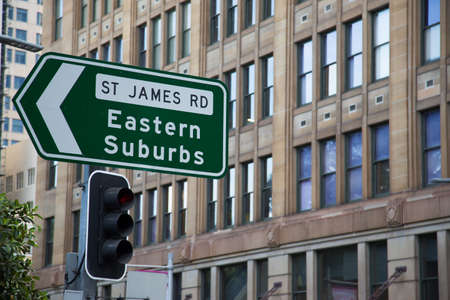 Road sign in Sydney