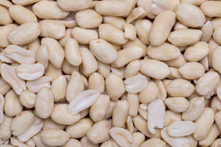 Peeled Peanuts, food background