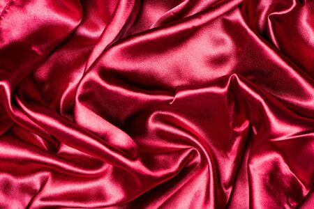 Red smooth elegant satin texture, can be used as abstract designの写真素材