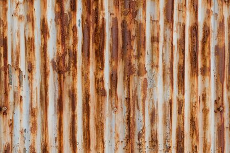 Old and rusty steel plate wallの写真素材