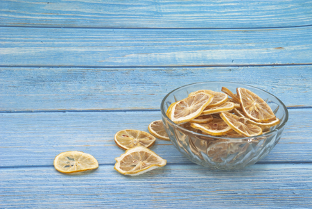 Dried sliced lemonの写真素材