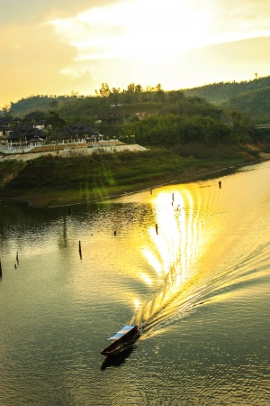 Countryside located on Sangkhla buri, Thailandの写真素材