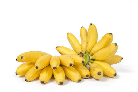 Banana isolated on white backgroundの写真素材