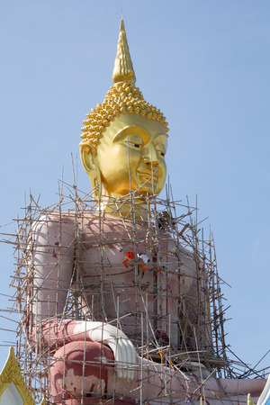Construction Buddha statueの写真素材