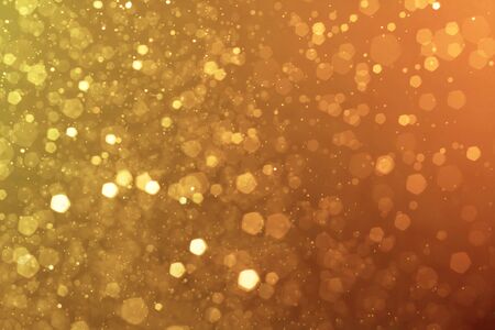 Abstract orange and yellow bokeh backgroundの写真素材
