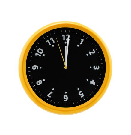 Isolated clock on white backgroundの写真素材