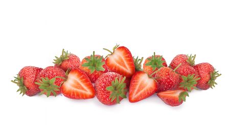 Fresh Strawberry on isolated backgroundの写真素材