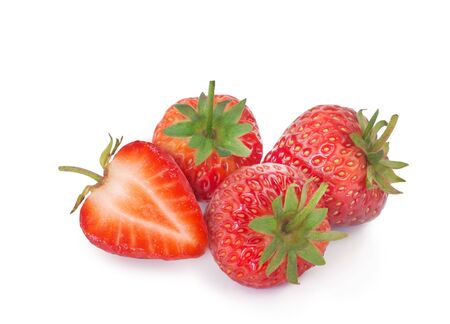 Fresh Strawberry on isolated backgroundの写真素材