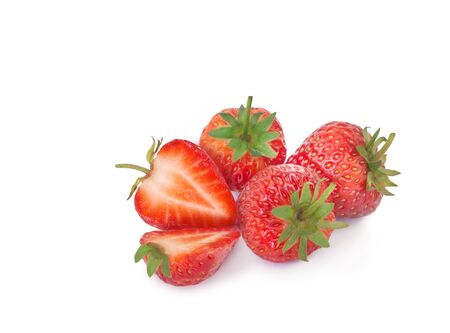 Fresh Strawberry on isolated backgroundの写真素材
