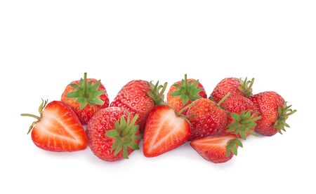 Fresh Strawberry on isolated backgroundの写真素材