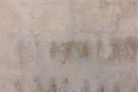 Old concrete white-cream-brown wall textures for background with cracks textures