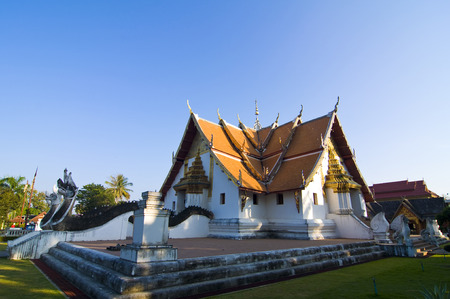 wat phu min, temple in northern thailandの写真素材
