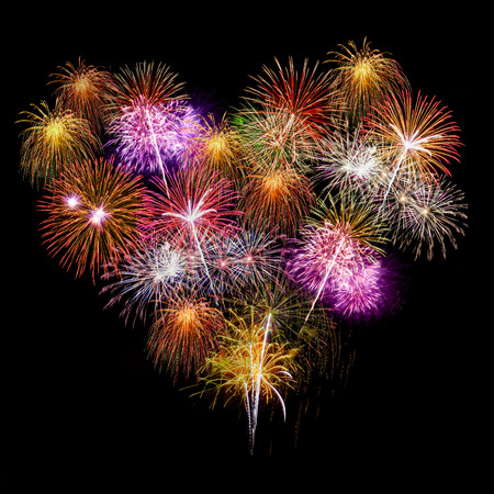 heart firework