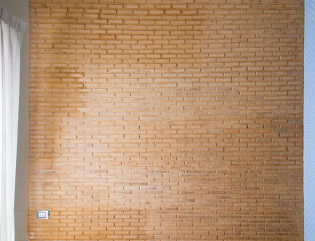 Background of old vintage brick wallの写真素材