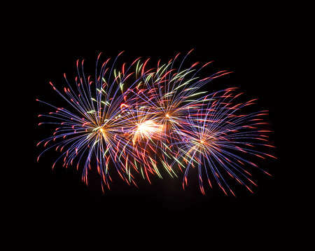 firework in backgroundの写真素材