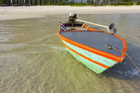 Beautiful tropical beach and Beach chair breaks on beach at koh kood island, trad, Thailand, relax timeの写真素材