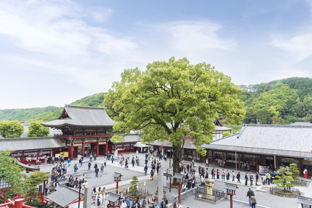 Saga, Japan - May 1, 2019 -  Tourist at Yutoku Inari Shrine  is the third largest of Japanese architecture temple dedicated to Inari in Kashima city, Saga, Japan.のeditorial素材