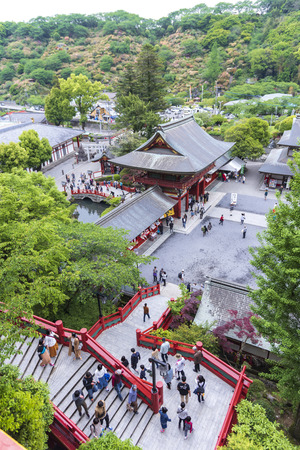 Saga, Japan - May 1, 2019 -  Tourist at Yutoku Inari Shrine  is the third largest of Japanese architecture temple dedicated to Inari in Kashima city, Saga, Japan.のeditorial素材