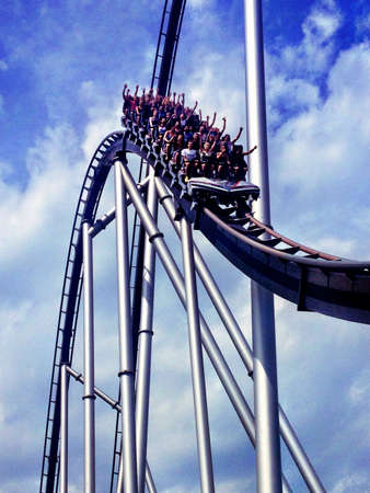 Roller coaster at Europa Parkの素材