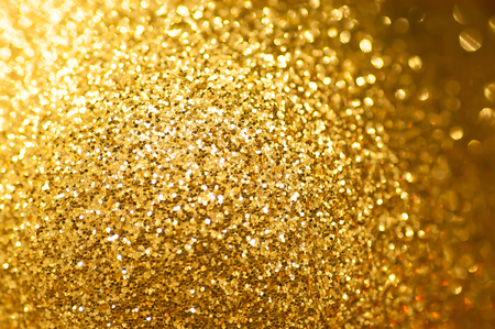 Gold glitter background Defocused abstractの写真素材