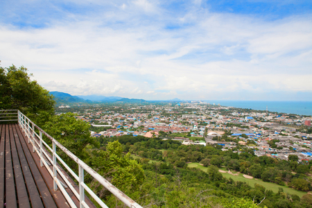 Hua Hin city from scenic point, Hua Hin, Thailandの写真素材