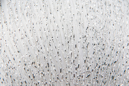 closeup silver christmas ball on white
