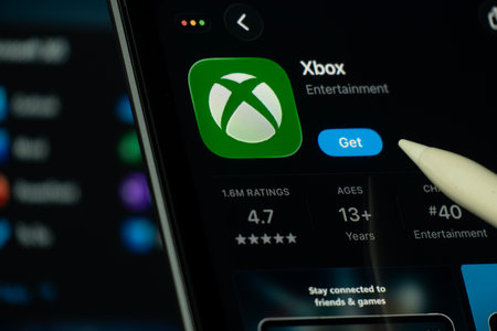 Dhaka, Bangladesh- 24 Oct 2025: A iPad screen displaying the Xbox app on App store.のeditorial素材
