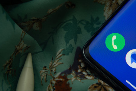 Dhaka, Bangladesh- 07 May 2025: Phone app icon is seen on smartphone.