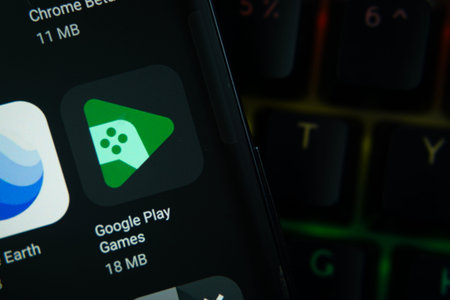 Dhaka, Bangladesh- 22 June 2026: Google Play Games app from Google Playstore is displayed on a smartphone screen.