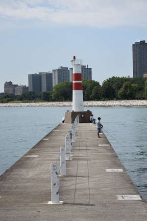 Walking By A Lighthouseのeditorial素材