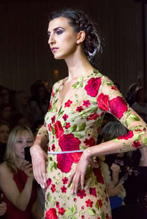 Chicago, IL: November 11th, 2017: Ukrainian Fashion Showのeditorial素材