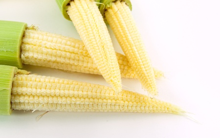 Baby corns put togetherの写真素材